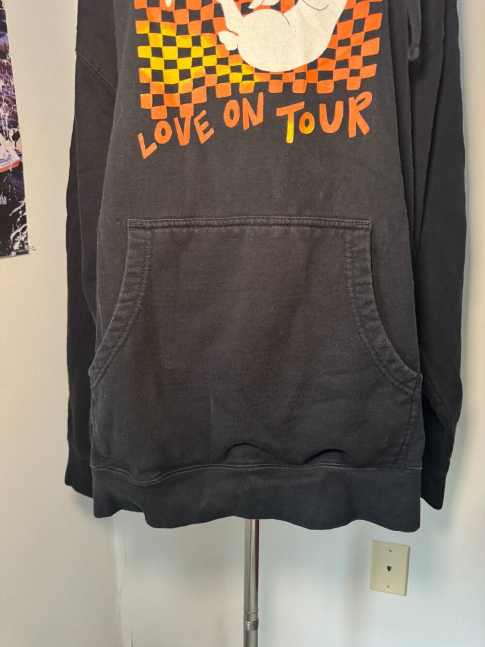 Harry Styles Love on Tour Black and Orange Hooded Concert Sweatshirt - Picture 7 of 13